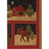 60-cm-Panel Patchworkstoff A MOOSE FOR CHRISTMAS, Weihnachts-Bilder -Weihnachts Faden Geschaft 60 cm panel patchworkstoff a moose for christmas weihnachts bilder