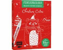 Bastelbuch: Fensterbilder Malen Mit Dem Kreidemarker – Christmas Cuties, EMF