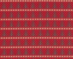 Baumwollstoff MERRY CHRISTMAS, Tannenbaum-Streifen