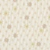 Metallic-Patchworkstoff CHRISTMAS IS NEAR, Weihnachtssterne, Creme-gold