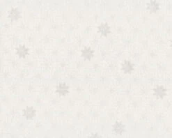 Metallic-Patchworkstoff CHRISTMAS IS NEAR, Weihnachtssterne, Creme-weißgold