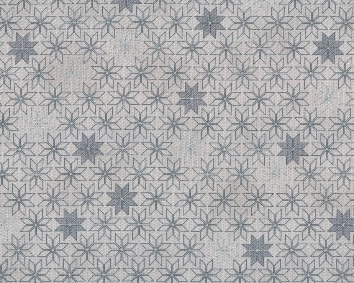 Metallic-Patchworkstoff CHRISTMAS IS NEAR, Weihnachtssterne, Hellgrau-silber 3 Metallic-Patchworkstoff CHRISTMAS IS NEAR, Weihnachtssterne, Hellgrau-silber