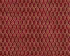 Metallic-Patchworkstoff MAGIC CHRISTMAS, Blätter, Dunkelrot-gold Metallic