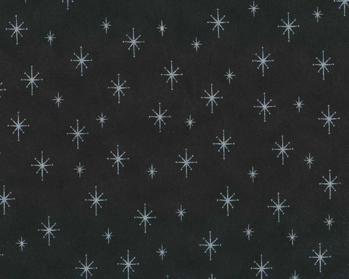 Metallic-Patchworkstoff MAGIC CHRISTMAS, Strichel-Sterne, Anthrazit-silber Metallic 3 Metallic-Patchworkstoff MAGIC CHRISTMAS, Strichel-Sterne, Anthrazit-silber Metallic