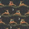 Metallic-Patchworkstoff MERRY CHRISTMAS, Rehe, Schwarz, Hilco -Weihnachts Faden Geschaft metallic patchworkstoff merry christmas rehe schwarz hilco