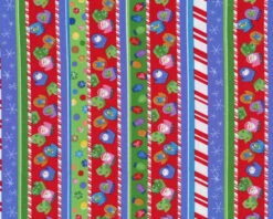 Patchworkserie "Special Christmas" Mit Handschuh-Längsstreifen, Maigrün-blau-rot