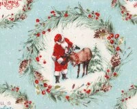 Patchworkstoff A MAGICAL CHRISTMAS, Weihnachtskränze, Wilmington Prints