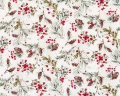 Patchworkstoff A MAGICAL CHRISTMAS, Zapfen Und Beeren, Wilmington Prints