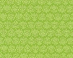 Patchworkstoff "Christmas Candy" Mit Kleinen Ornamenten, Hellgrün