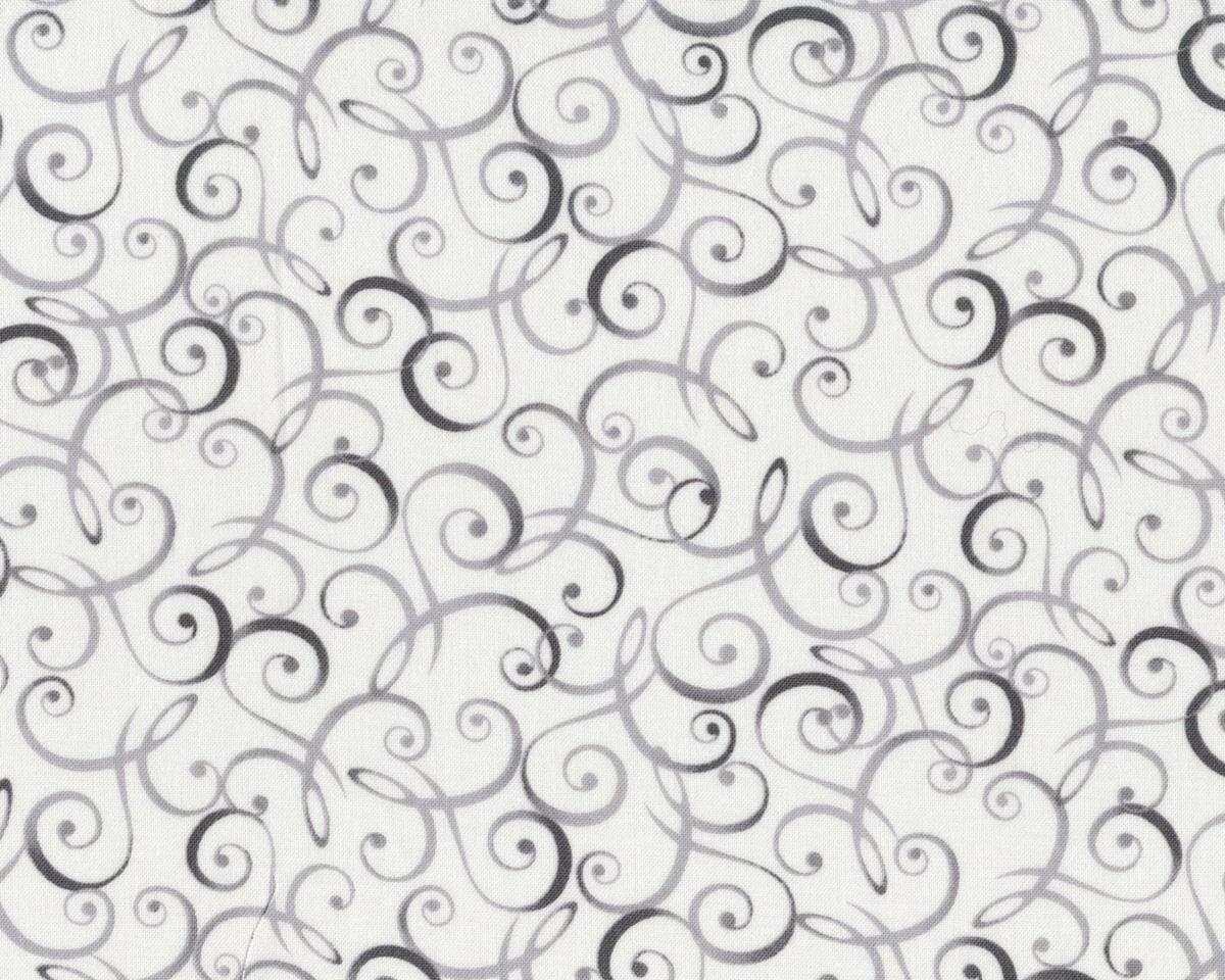 Patchworkstoff CHRISTMAS DREAMS, Kringel, Weiß-grau 3 Patchworkstoff CHRISTMAS DREAMS, Kringel, Weiß-grau