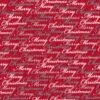 Patchworkstoff CHRISTMAS DREAMS, Schrift, Rot-weiß