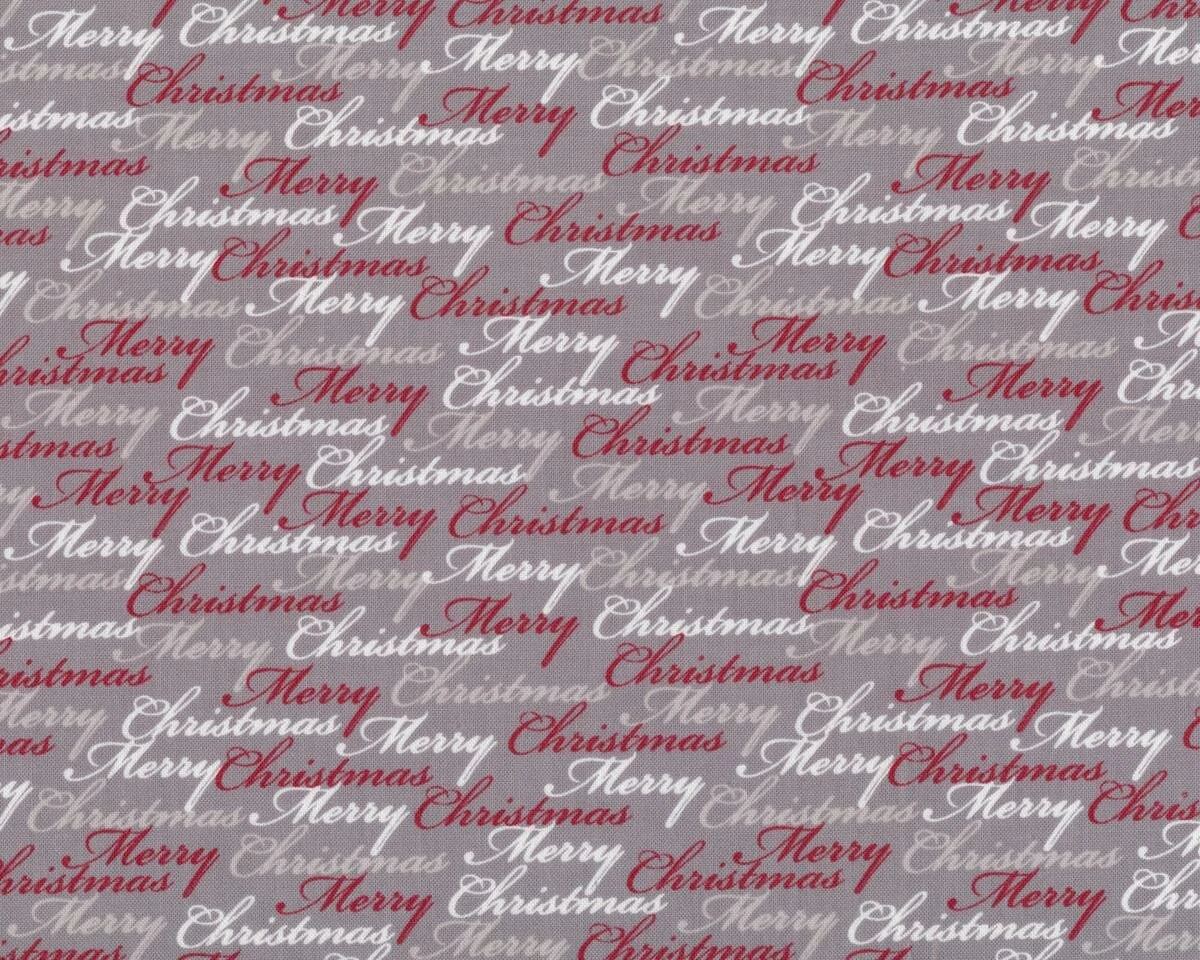 Patchworkstoff CHRISTMAS DREAMS, Schrift, Steingrau-dunkelrot 3 Patchworkstoff CHRISTMAS DREAMS, Schrift, Steingrau-dunkelrot