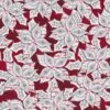 Patchworkstoff CHRISTMAS DREAMS, Weihnachtsstern-Blüten, Dunkelrot-weiß -Weihnachts Faden Geschaft patchworkstoff christmas dreams weihnachtsstern blueten dunkelrot weiss