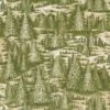Patchworkstoff CHRISTMAS IN THE WOODS Mit Tannenwald, Olivegrün-hellbeige -Weihnachts Faden Geschaft patchworkstoff christmas in the woods mit tannenwald olivegruen hellbeige