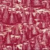 Patchworkstoff CHRISTMAS IN THE WOODS Mit Tannenwald, Weinrot-hellbeige -Weihnachts Faden Geschaft patchworkstoff christmas in the woods mit tannenwald weinrot hellbeige