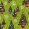 Patchworkstoff CHRISTMAS KITSCH, Geschmückte Weihnachtsbäume, Grasgrün-dunkelrot -Weihnachts Faden Geschaft patchworkstoff christmas kitsch geschmueckte weihnachtsbaeume grasgruen dunkelrot