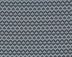 Patchworkstoff GOLD & SILBER CHRISTMAS, Oval-Rauten-Gitter, Grau-silber Metallic