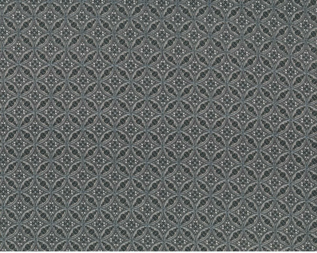 Patchworkstoff GOLD & SILBER CHRISTMAS, Zirkelkreis-Blüten, Steingrau-silber Metallic 3 Patchworkstoff GOLD & SILBER CHRISTMAS, Zirkelkreis-Blüten, Steingrau-silber Metallic