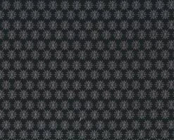 Patchworkstoff LOST & FOUND CHRISTMAS, Blütensterne, Schwarz-natur