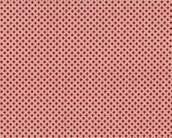 Patchworkstoff SCANDI CHRISTMAS, Punkte, Hellbeige-dunkelrot