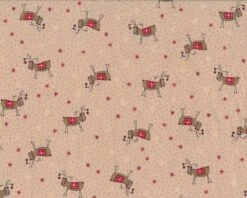 Patchworkstoff SCANDINAVIAN CHRISTMAS II, Rentiere, Beige, Lecien