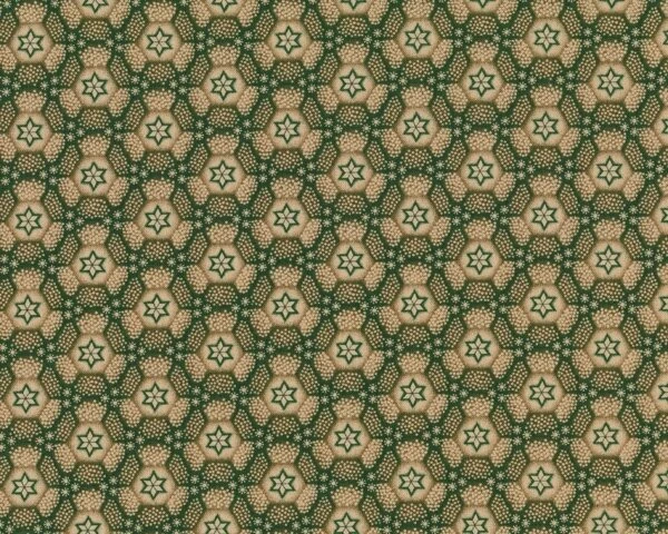 Patchworkstoff "Spirit Of Christmas" Mit Sternen-Waben-Muster, Moosgrün-beige 3 Patchworkstoff "Spirit Of Christmas" Mit Sternen-Waben-Muster, Moosgrün-beige