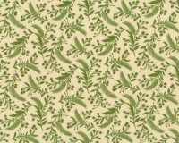 Patchworkstoff TOLE CHRISTMAS, Beeren-Zweige, Grasgrün, Moda Fabrics
