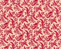 Patchworkstoff TOLE CHRISTMAS, Beeren-Zweige, Rot, Moda Fabrics